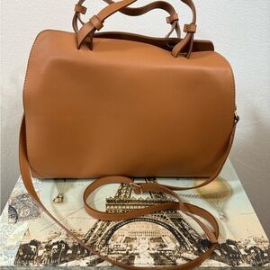 Nardelli Cappuccino Leather Crossbody Bag/ Handbag